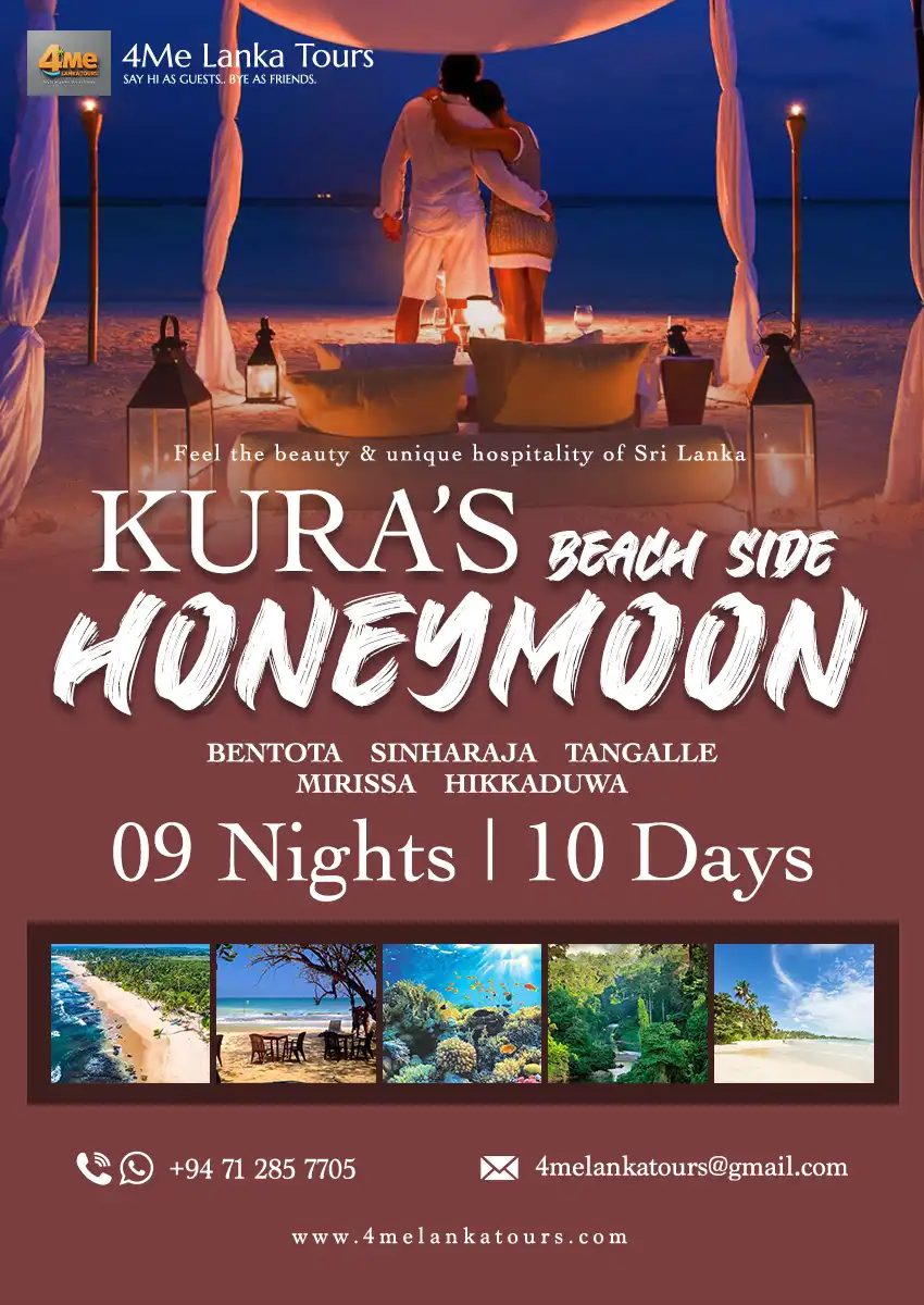 Beachside Honeymoon tour Sri Lanka